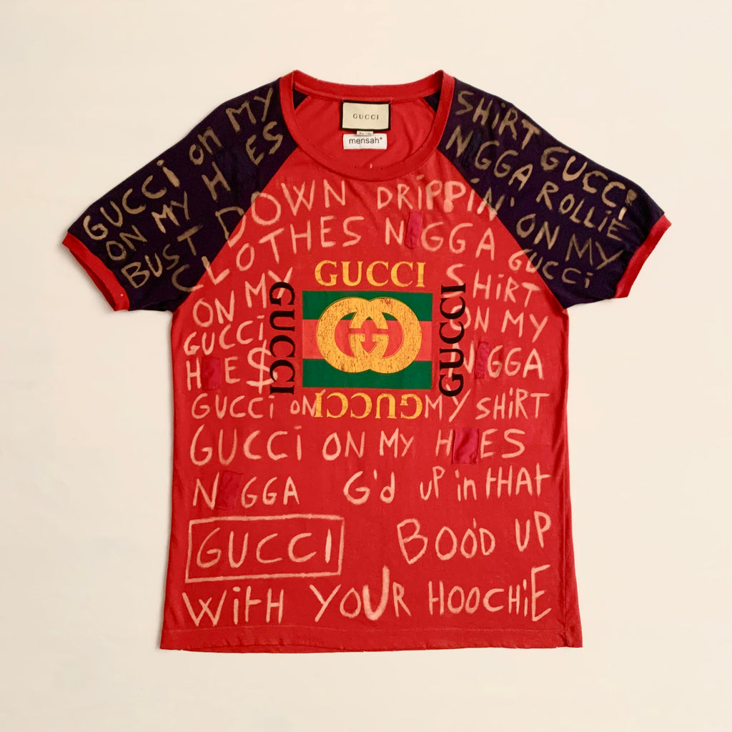 Bleached Gucci Tee (M) - mensah*