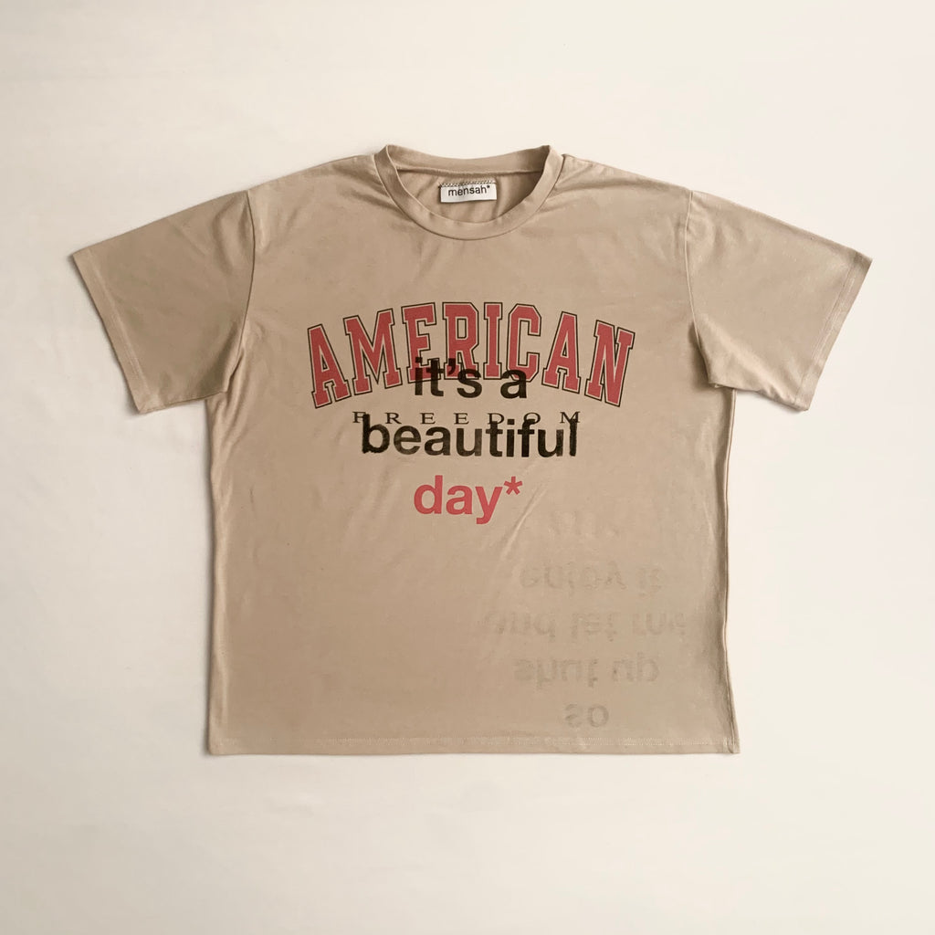 It's a beautiful day* Tee (S) - mensah*