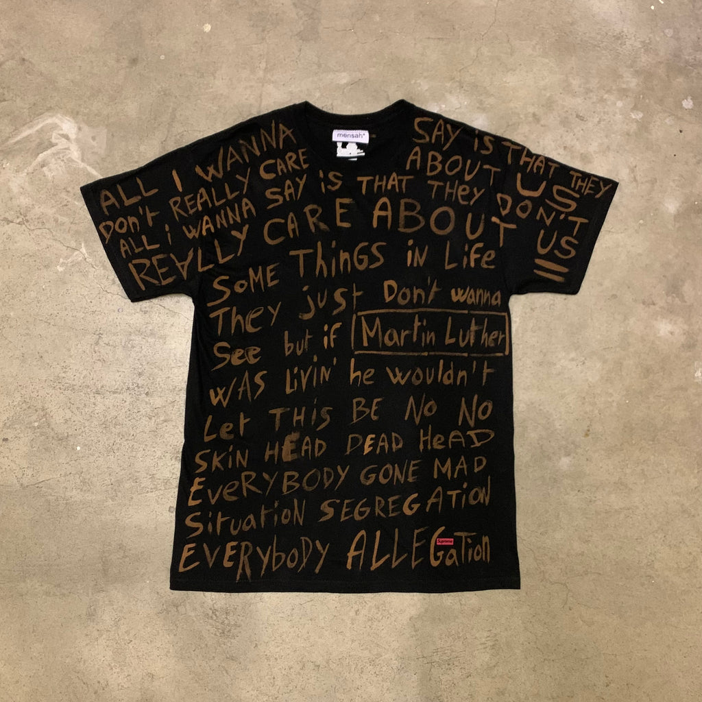 « They Don’t Care About Us » Supreme/Hanes Tee (L) - mensah*