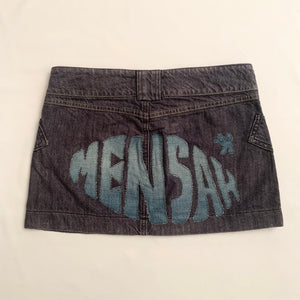 Logo Denim Skirt (36FR, 26"US) - mensah*