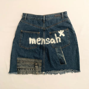 Reworked Denim Skirt (34FR, 25"US) - mensah*