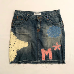 Doily Denim Skirt (38FR, 28"US) - mensah*