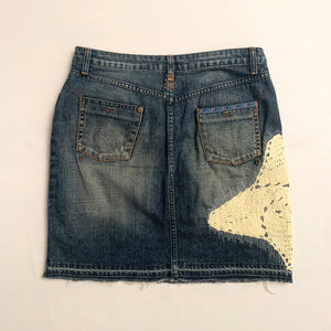 Doily Denim Skirt (38FR, 28"US) - mensah*