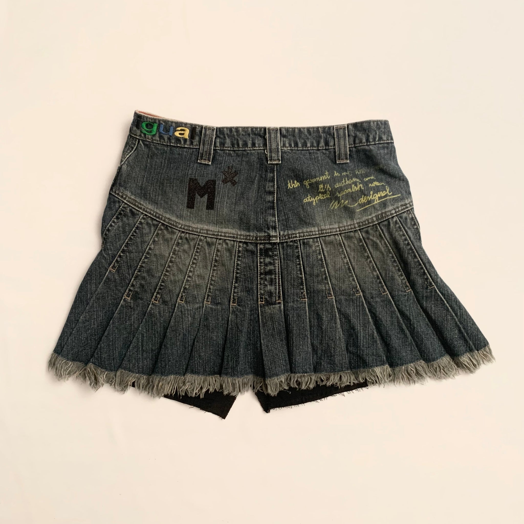 Live Fa$t Denim Skirt (38FR, 28"US) - mensah*
