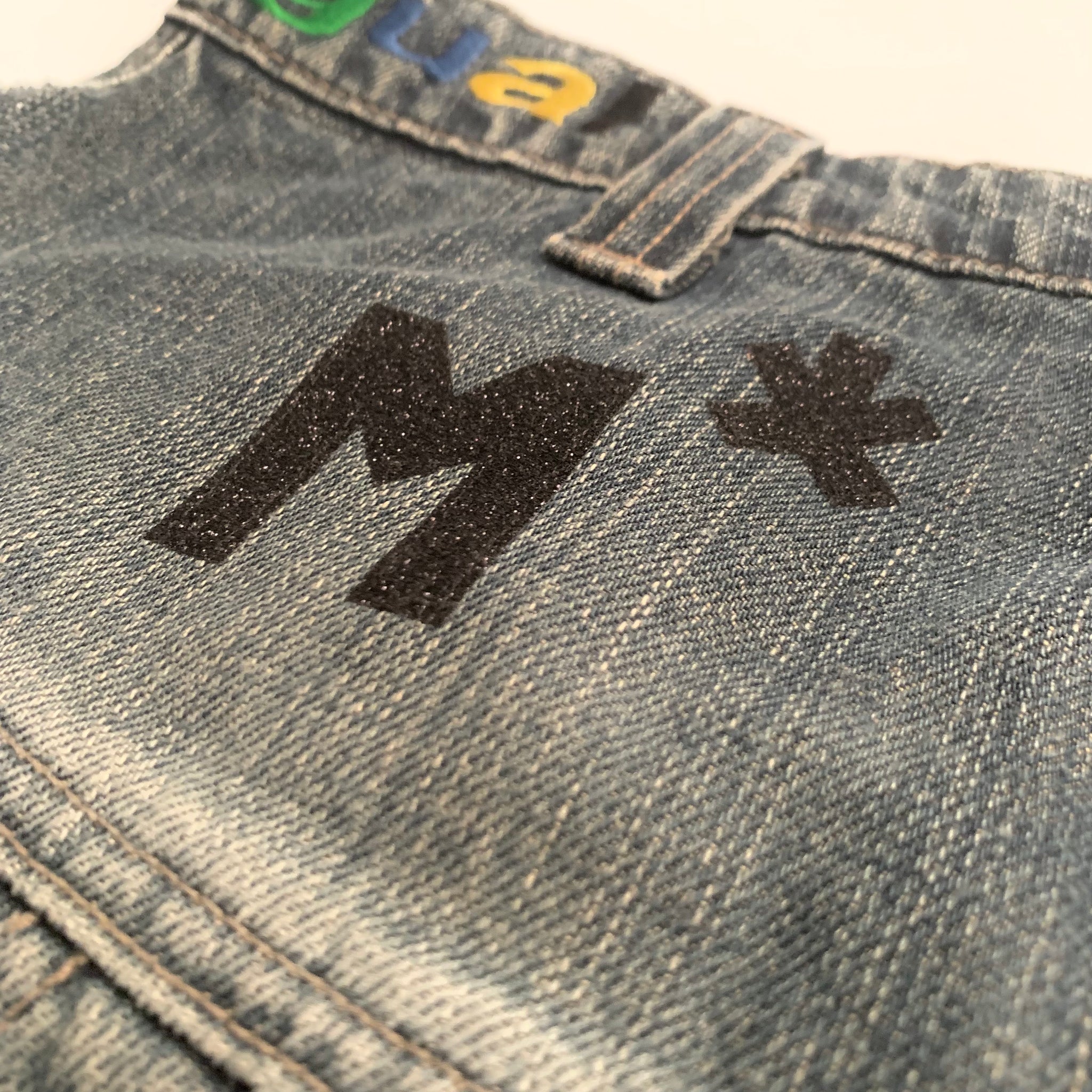 Live Fa$t Denim Skirt (38FR, 28"US) - mensah*