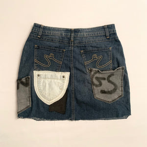 Multi Pockets Denim Skirt (38FR, 28"US) - mensah*