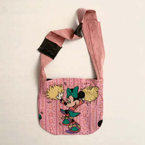 Reversible Pink Denim Shoulder Bag - mensah*