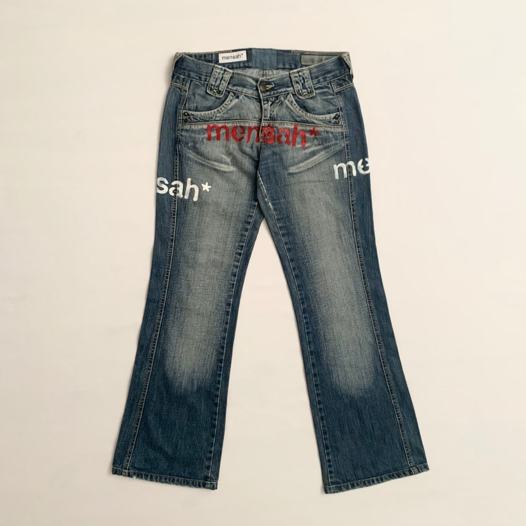 Multi Logo Low Rise Jeans (36FR, 27"US) - mensah*