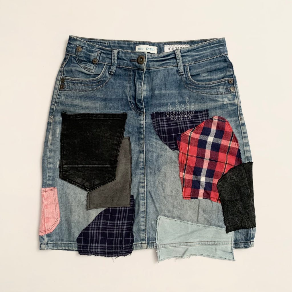 Reworked Denim Skirt (34FR, 25"US) - mensah*