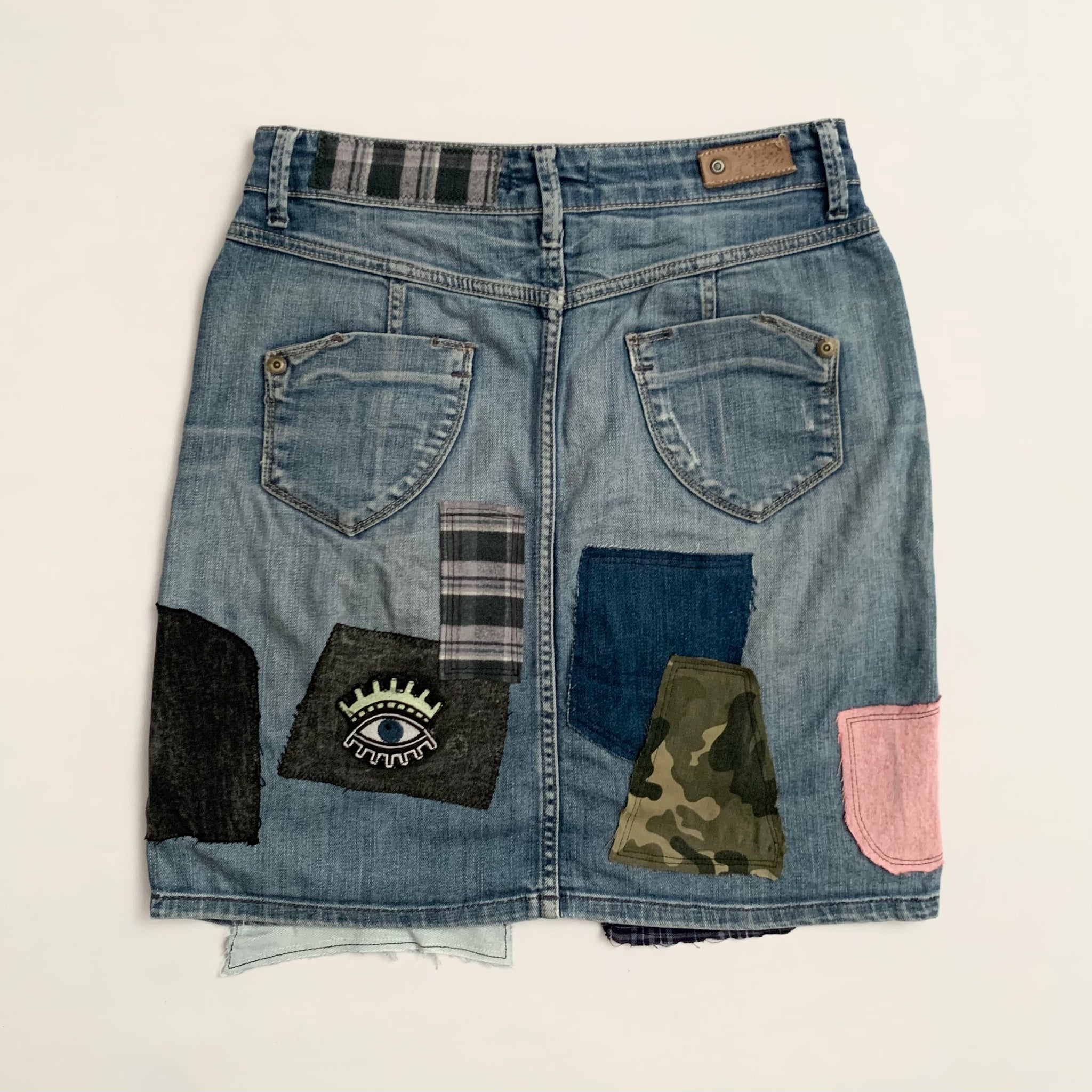 Reworked Denim Skirt (34FR, 25"US) - mensah*