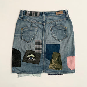 Reworked Denim Skirt (34FR, 25"US) - mensah*
