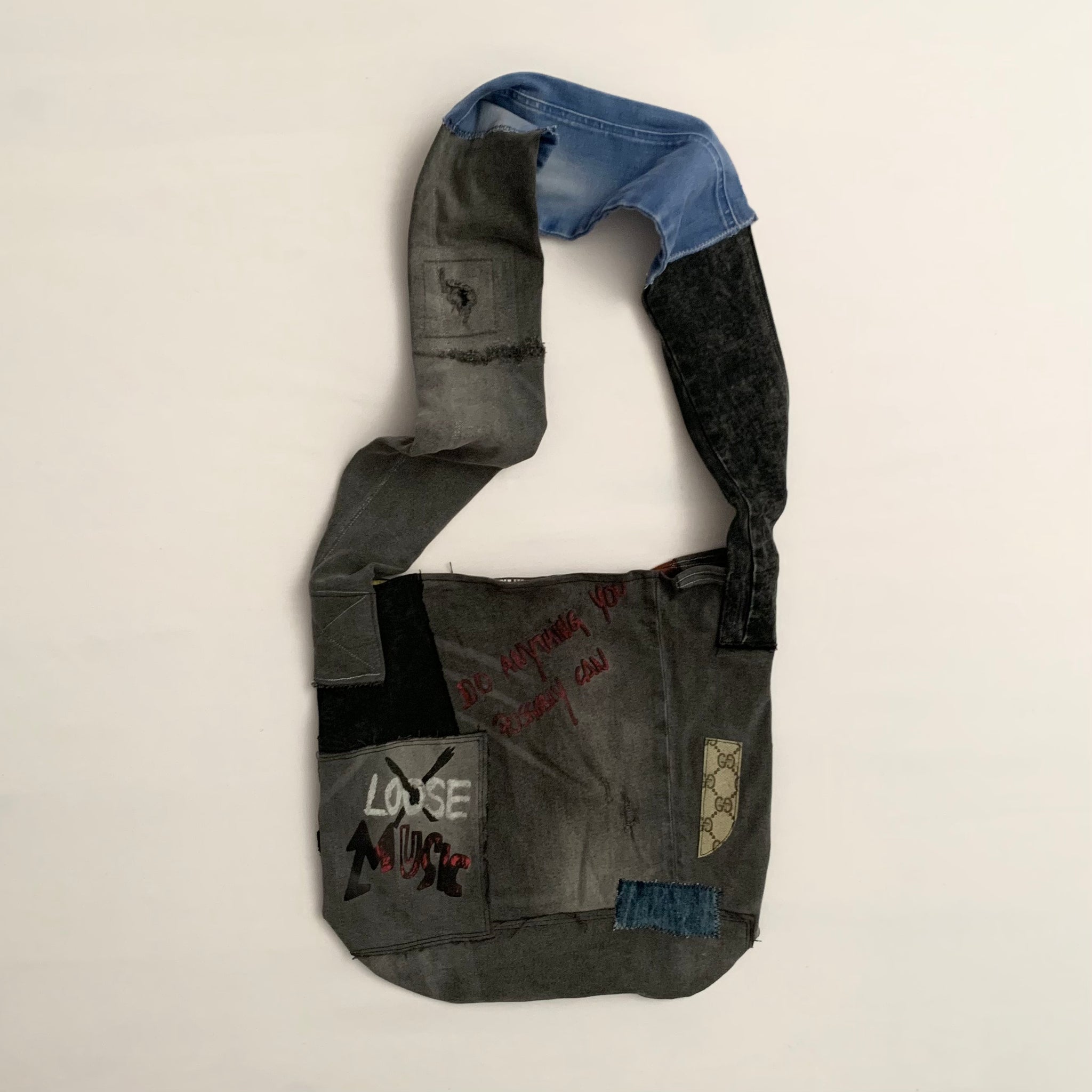 Reversible Denim Shoulder Bag - mensah*