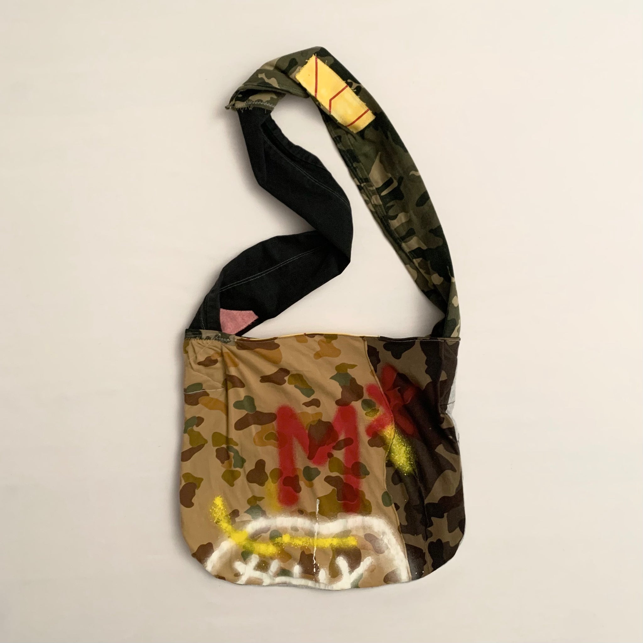 Reversible Denim Shoulder Bag - mensah*
