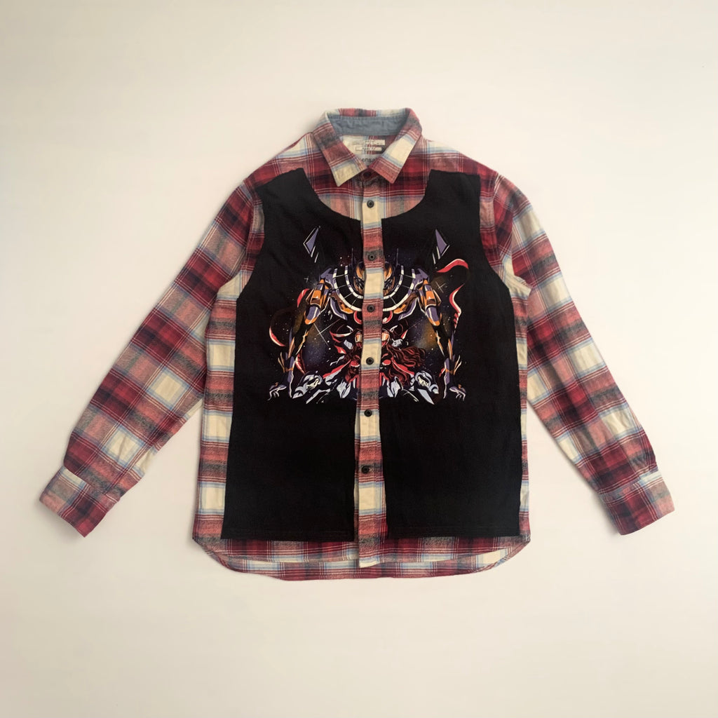 Evangelion Flannel Shirt (L) - mensah*