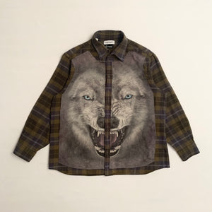 Wolf Flannel Shirt (L) - mensah*