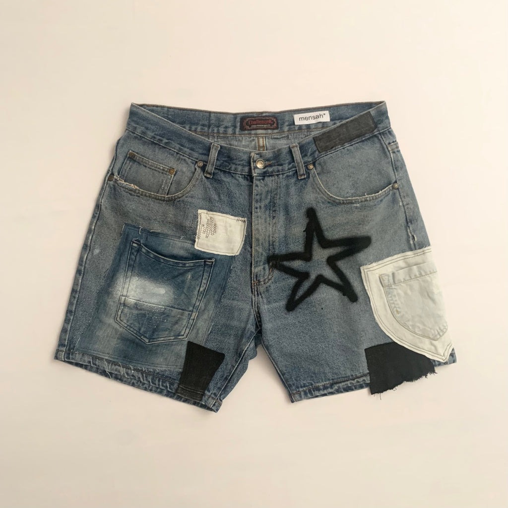 Reworked Denim Shorts (48FR, 38"US) - mensah*