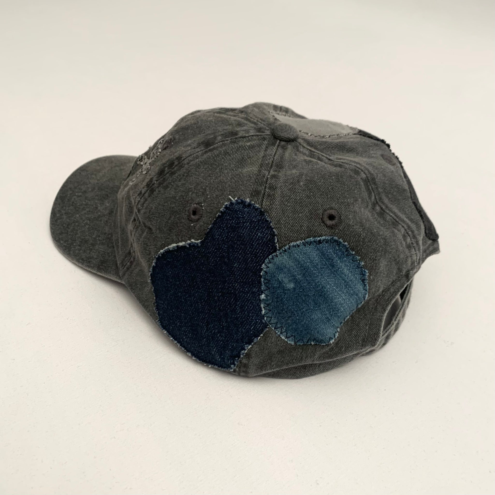 Grey Denim Cap - mensah*