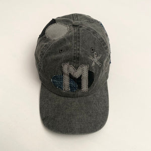Grey Denim Cap - mensah*