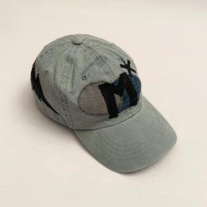 Pale Green Denim Cap - mensah*
