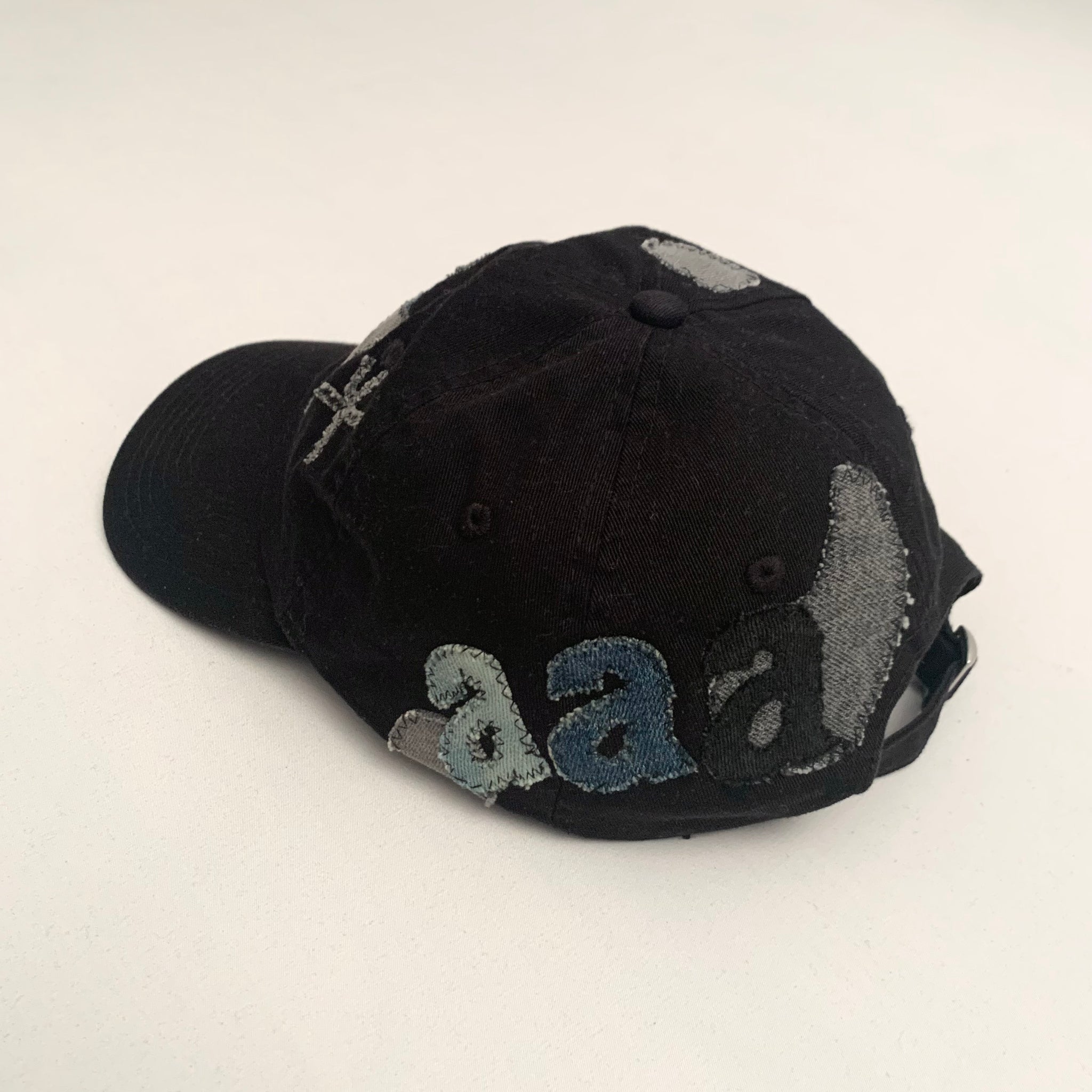 Black Denim Cap - mensah*