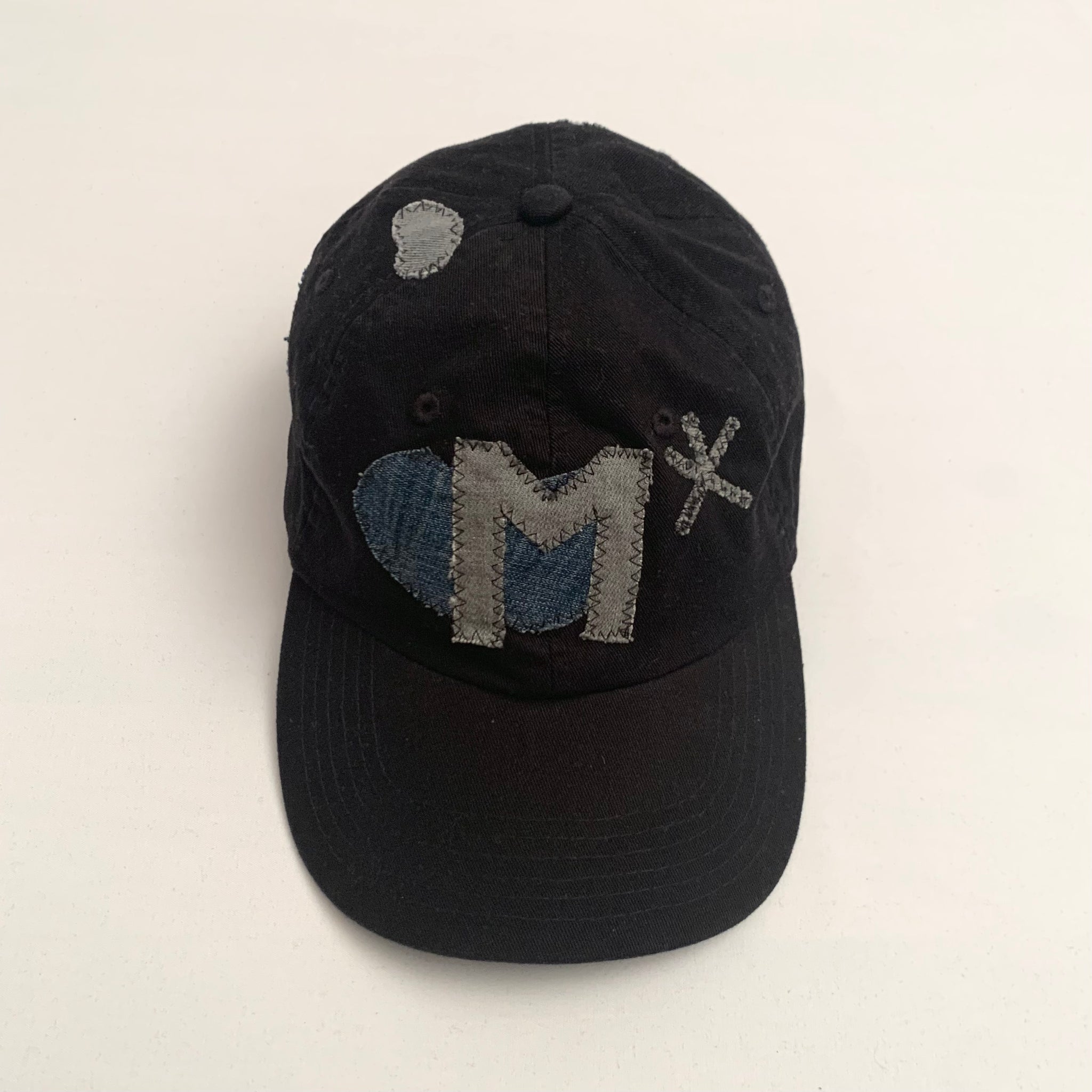 Black Denim Cap - mensah*